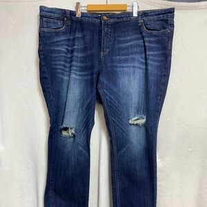 Kut From The Cloth Women's Jeans 24W Blue Catherine Slouchy Boyfriend